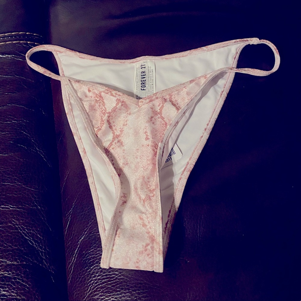 Snakeskin bikini bottom